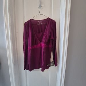 Purple Long Sleeve Top